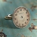 Ladies Caravelle Antique Steel Watch Face Adjustable Ring