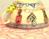 Charm Bracelet, Music Instrument, Rockstar