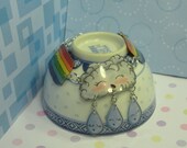 Rainbow Cloud and Raindrops bracelet