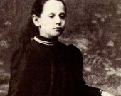 Anna Pavlova Age 9 Russian Ballerina Vintage Portrait Photo Illustration Edwardian Black & White Classic Print To Frame