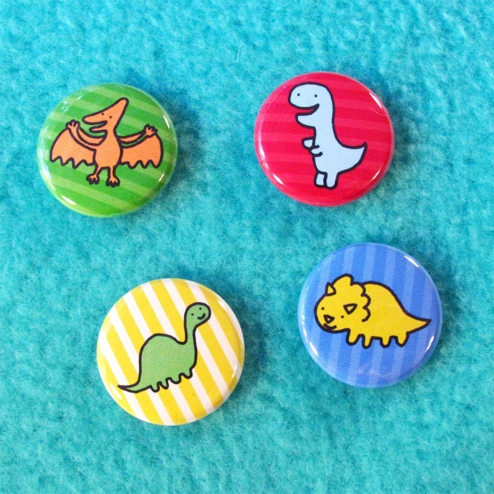 Tiny Dinos Button Set