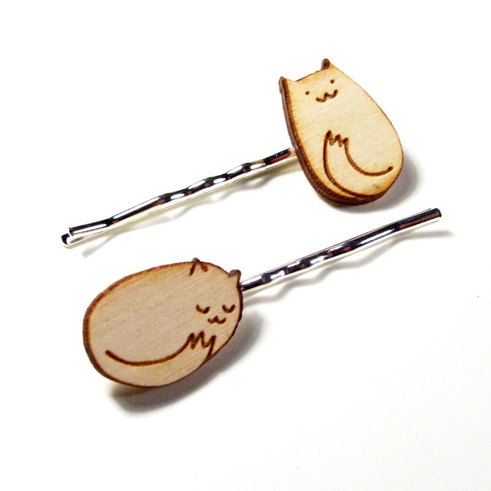 Itty Bitty Kitty Hairpins