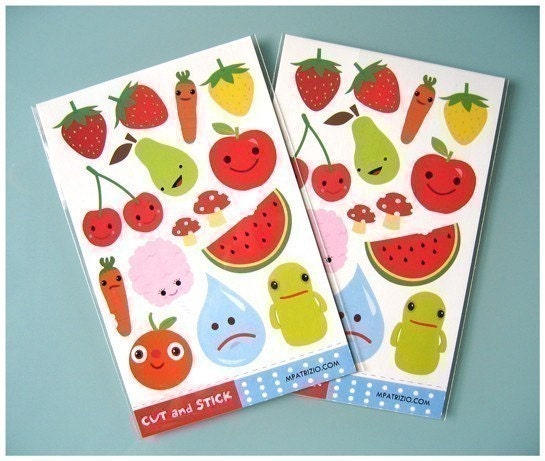 Vinyl Sticker Sheet-Set of 2