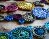 CUSTOM crochet bracelet by Even Howard, kaleidoscope colors-create a friendship bracelet set, bridesmaid's gifts...