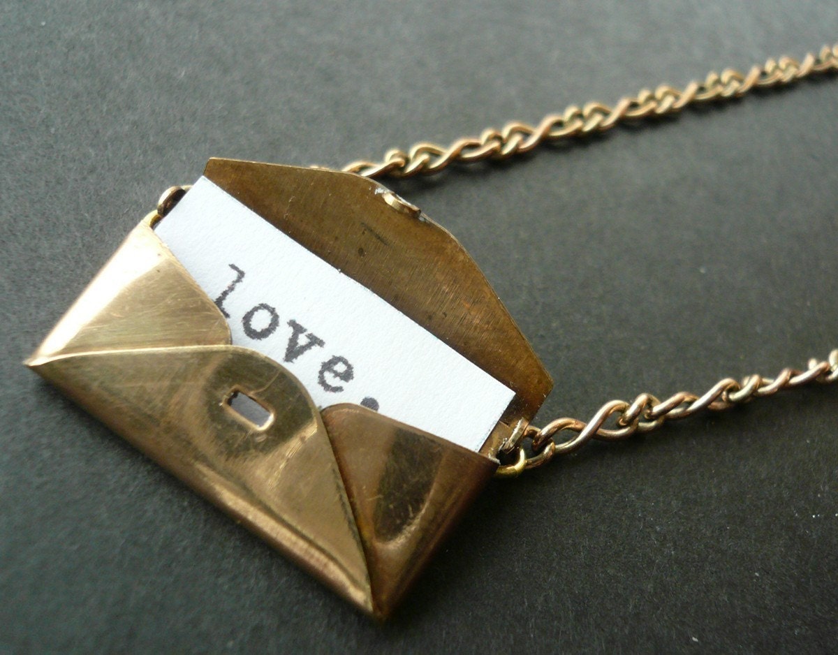 Secret Love Letter Necklace - Authentic Vintage