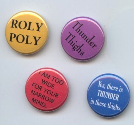 Body Size Equality Activism - set of 2 - your choice