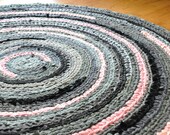 EKRA Custom Round Crochet Rug 3 feet in diameter
