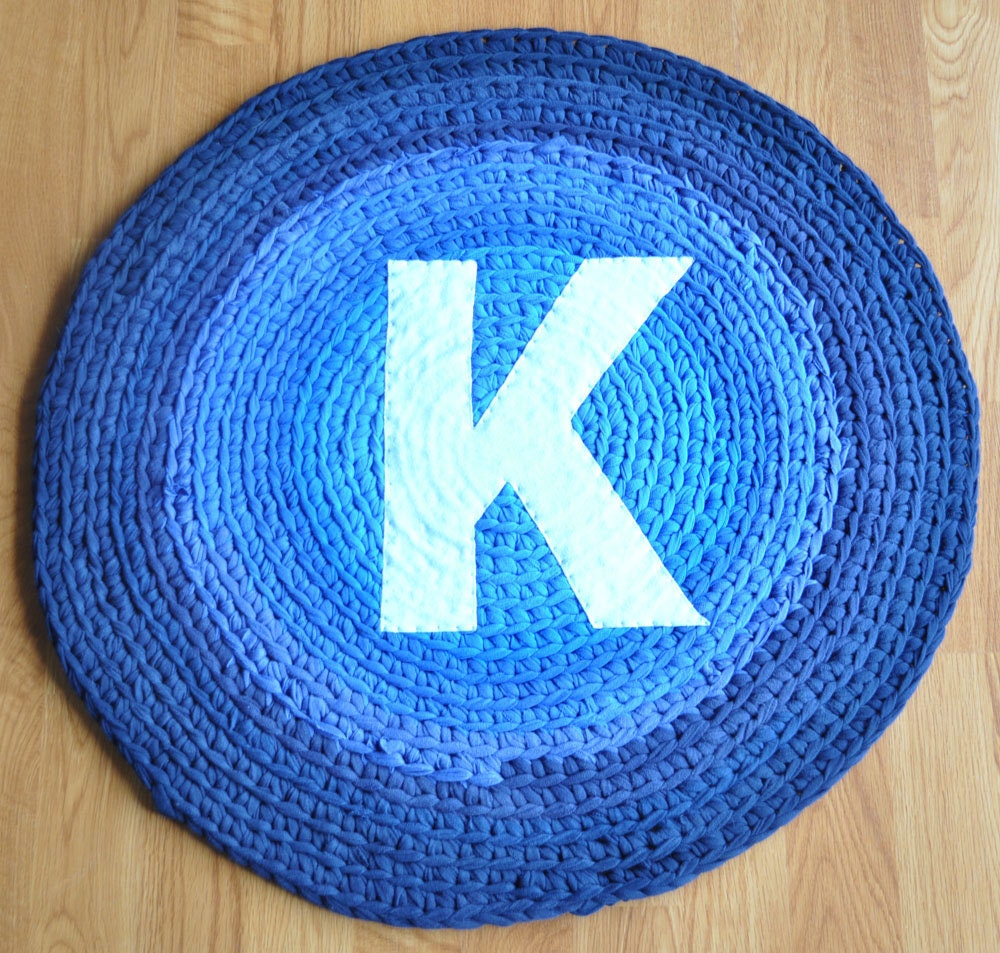 Monogram K Rag Rug