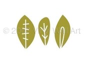 Fun Leaves Vinyl Decals (Set of 3) LARGE