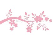 Ella Twig Vinyl Wall Decal MEDIUM