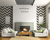 Chevron Vinyl Wall Decals LARGE