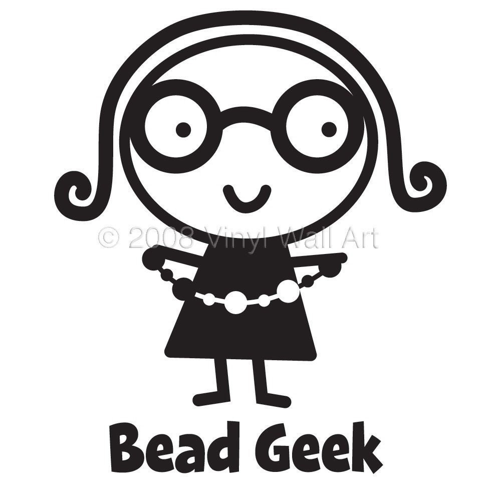 Bead Geek Vinyl Car Decal