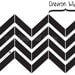 Chevron Vinyl Wall Decals MEDIUM