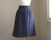Aline Skirt Cotton Jersey with a Pocket - Made to Order