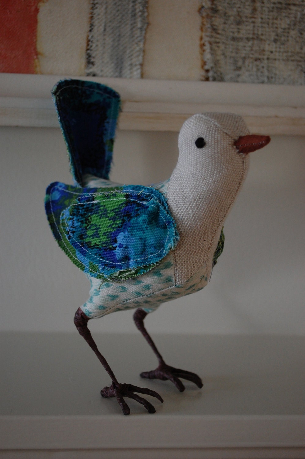 bird with blue wings