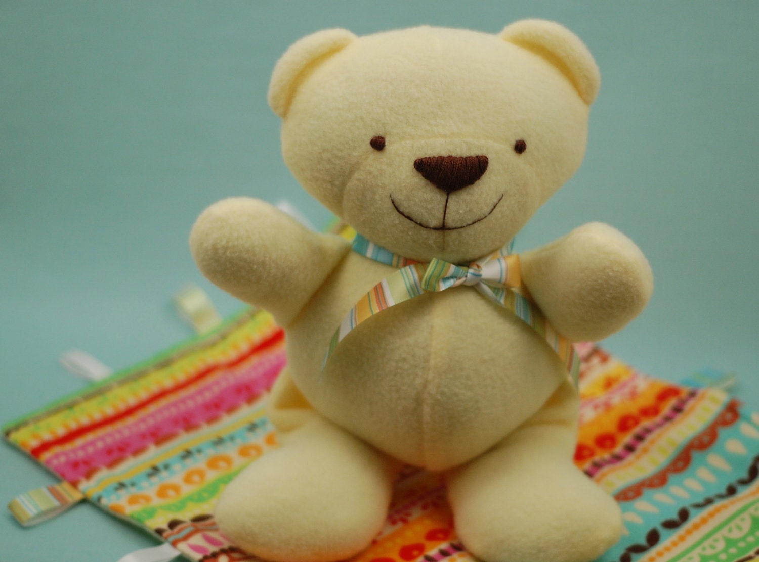 Baby Bear and Blankie PDF Sewing Pattern - a quick and easy baby gift to sew
