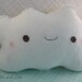Happy Sad Cloud with Blue Lining