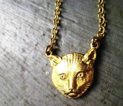 Cat Head Necklace