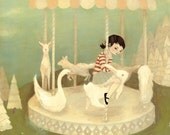 Pale Carousel Print 11x14