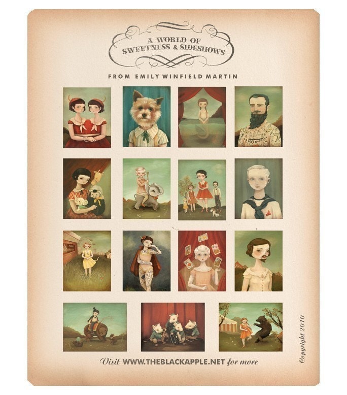 Carnival Postcard Collection - Lost on the Midway from The Black Apple