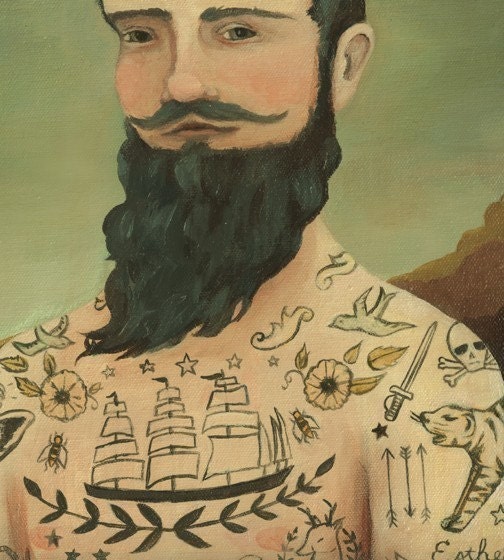 The Illustrated Man Print 8x10