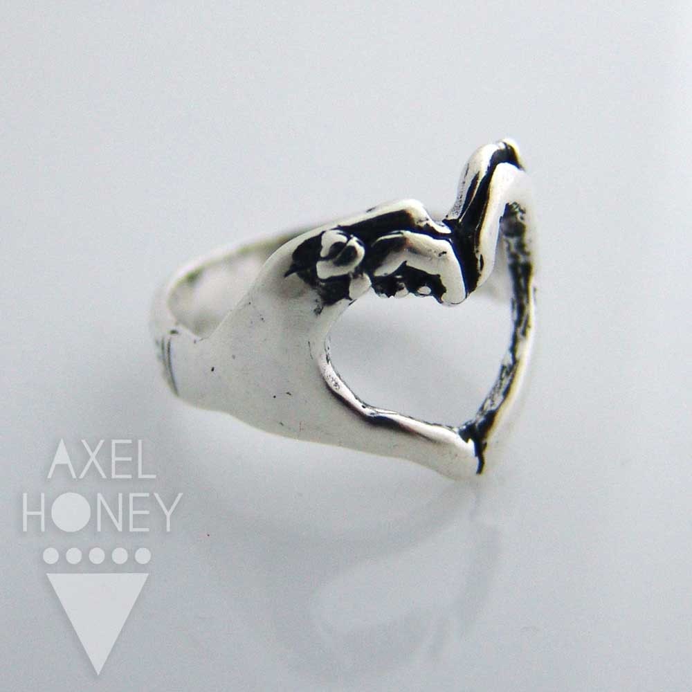 Heart Hands Ring