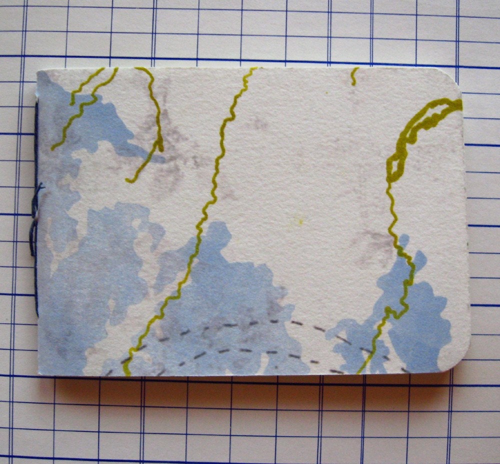 recycled pages pocket journal/sketchbook