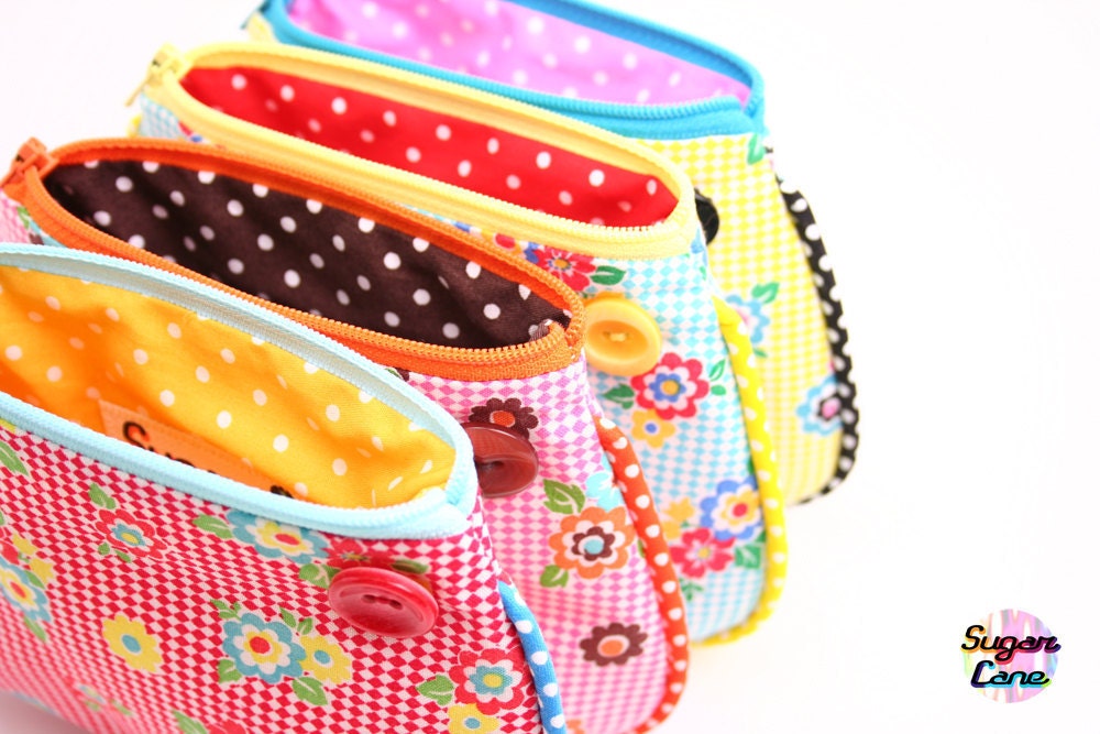 Coin Purse Zipper Pouch - Summer Picnic