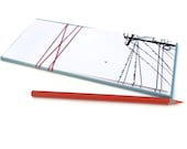 10 pack : Wires - Gocco screenprinted stationery set