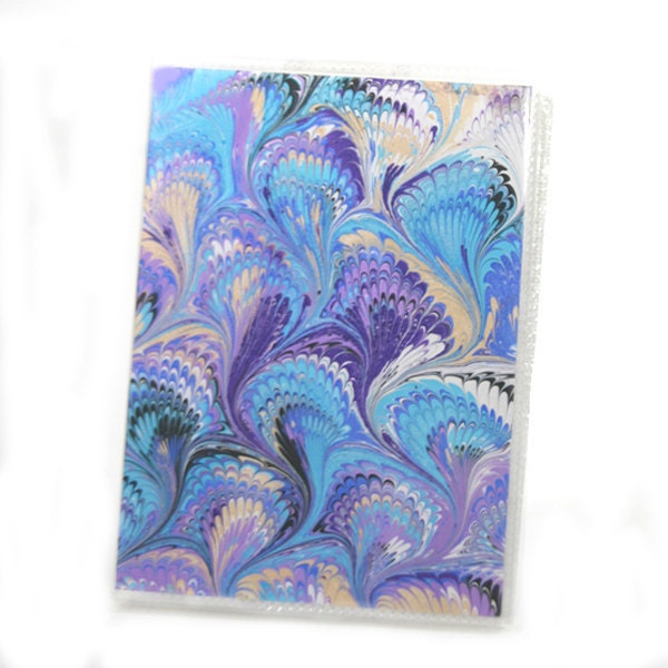 Photo Album Brag Book with Hand Marbled Paper