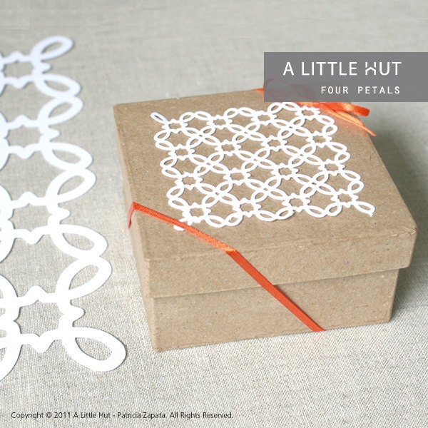 Four Petals Lattice - SVG & DXF files for digital cutters