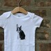 Boston Terrier Screenprinted Baby Onesie FREE SHIPPING