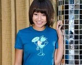 Last Call Tee in Aqua