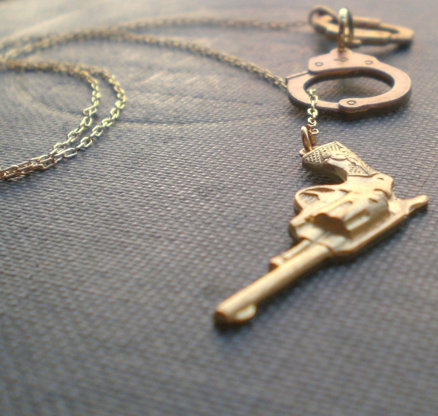 Handcuff Gun Necklace The Outlaw Lariat