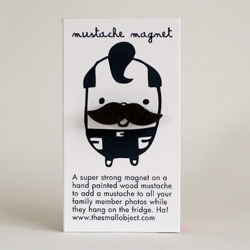 Miniature Mighty Mustache Magnet