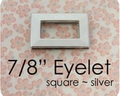 Square Eyelet - Small - Nickel Plated