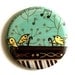 BIRD SONG mirror by boygirlparty, illustrated pocket mirror, bird dancing piano