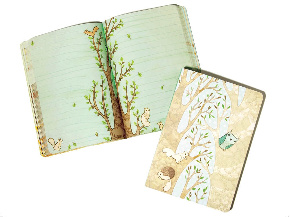 OWL Journal (Eco-friendly) by susie ghahremani boygirlparty, recycled paper diary - Clear Skies Eco Journal