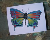 Butterfly Notecards Bright, Colorful  Groovy Love  - 10 Pack