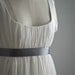 Jane - Wedding Dress - Eco Friendly Long Regency Gown with Cap Sleeves and Empire Waist
