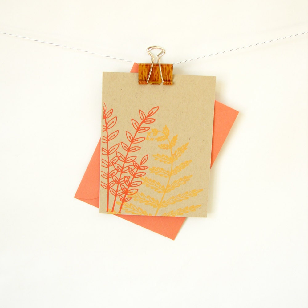 Woodland Plants card