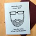 Behind Every Clever Girl is a Guy with a Beard and Glasses card (light blue)