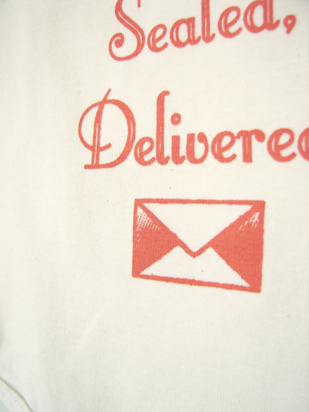 Baby onesie - Signed Sealed Delivered - orange (3-6mo)