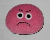 Grumpy Pink Pet Rock Plush