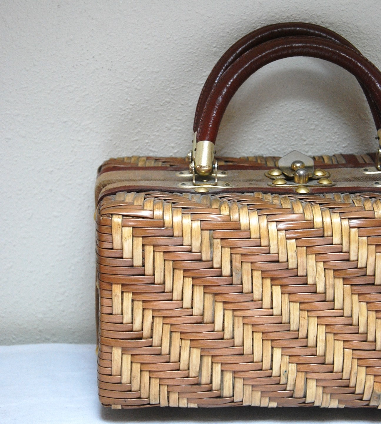 Vintage Woven Basket Purse