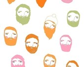 Bearded Man Art Print by Ashley G - HELLO August