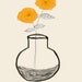 AshleyG illustration print with flowers - Sending You Flowers - orange group