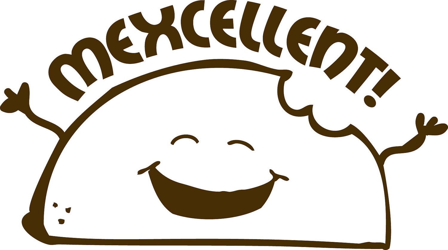 Mexcellent Happy Taco Cute Kawaii Nerdy Foodie  Funny T-shirt