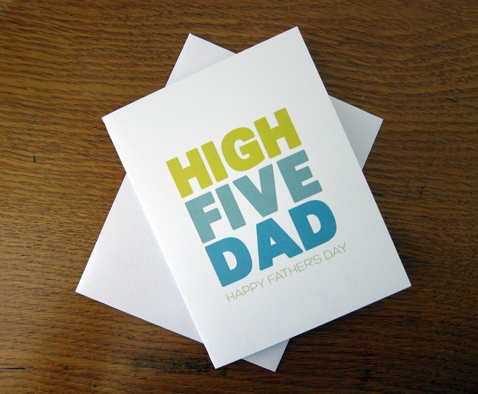 High Five Dad - Happy Father's Day note card