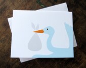 Stork Delivery New Baby Unisex Greeting Card